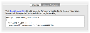 sandvox-google-analytics