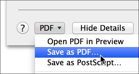 save as pdf